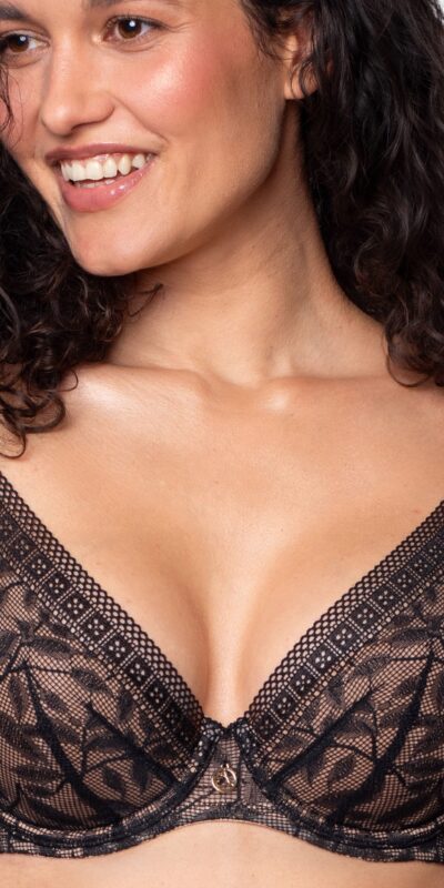 KORONKOWY BIUSTONOSZ PUSH UP BRALETKA DB-9350 AGIO MILANO