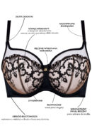 BIUSTONOSZ SAMANTA PERLA A143 SOFT CZARNY