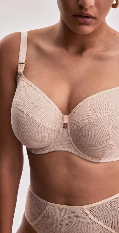 BIUSTONOSZ ALLES MAMA DOTS DO KARMIENIA SOFT BEŻ