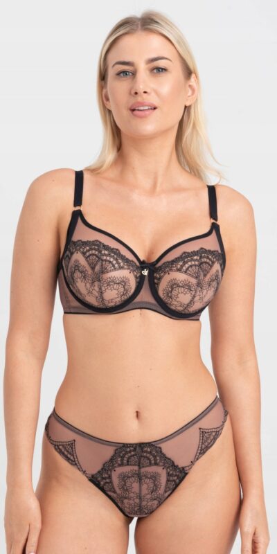 BIUSTONOSZ SAMANTA PEPPER A143 TATTOO SOFT MIĘKKI CZARNY