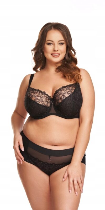 BIUSTONOSZ NESSA DAISY SOFT BLACK CZARNY