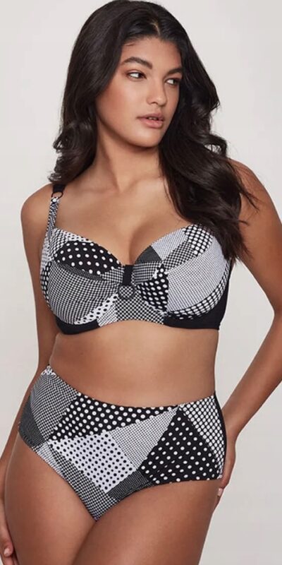 FIGI KĄPIELOWE DALIA POP MAXI CZARNO-BIAŁE