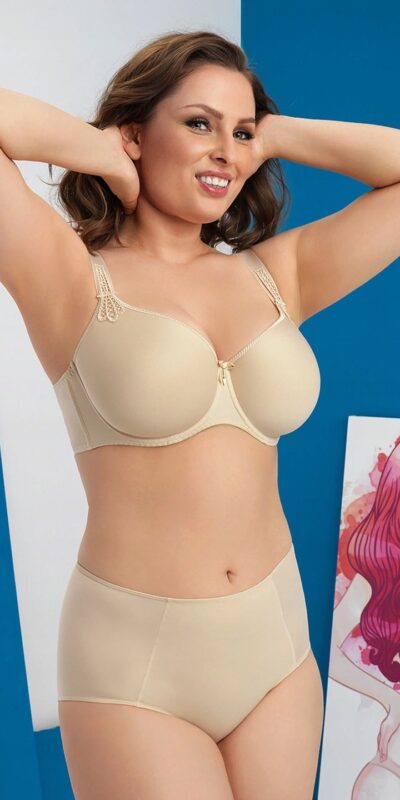 BIUSTONOSZ CORIN VIRGINIA SPACER USZTYWNIANY 17871 BEŻOWY