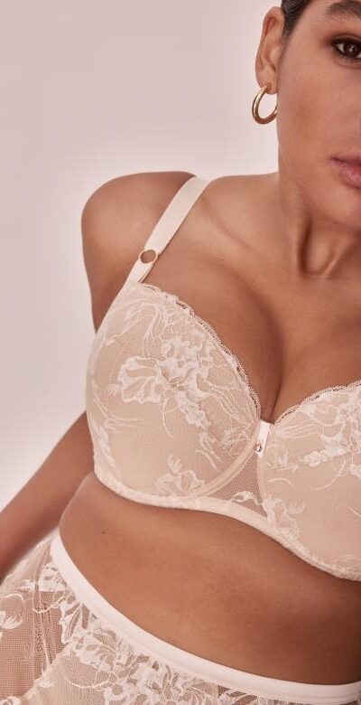 BIUSTONOSZ ALLES SUBLIME USZTYWNIANY BEŻ/BIAŁY