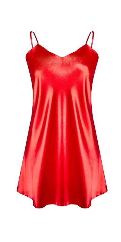 KOSZULKA NOCNA HALKA DKAREN CZERWONA