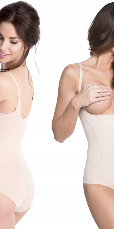 WYSZCZUPLAJĄCE BODY POD BIUST JULIMEX 219 BEŻ