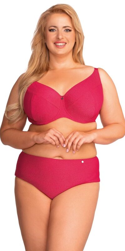 BIUSTONOSZ KĄPIELOWY NESSA ALOA MALINOWY PUSH UP