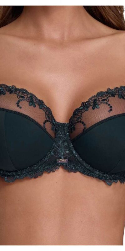 BIUSTONOSZ AVA 1030 PETROL SEMI SOFT PÓŁUSZTYWNIANY CIEMNA ZIELEŃ