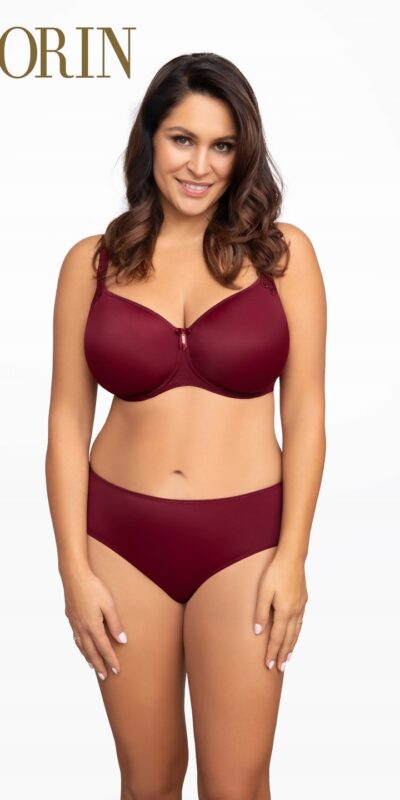 BIUSTONOSZ CORIN VIRGINIA 17871 SPACER USZTYWNIANY BURGUNDOWY