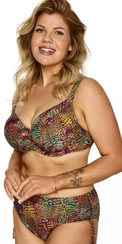 FIGI KĄPIELOWE LUPO GRETA WYSOKIE TROCZKI WIĄZANE WIELOKOLOROWE