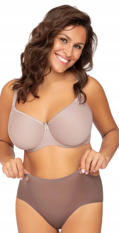 BIUSTONOSZ CORIN VIRGINIA SPACER GŁADKI USZTYWNIANY CAPPUCCINO